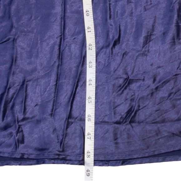 Step In Out Midnight Purple Velvet Satin Grunge Glam Dark Romantic Slip Gown - Picture 13 of 14